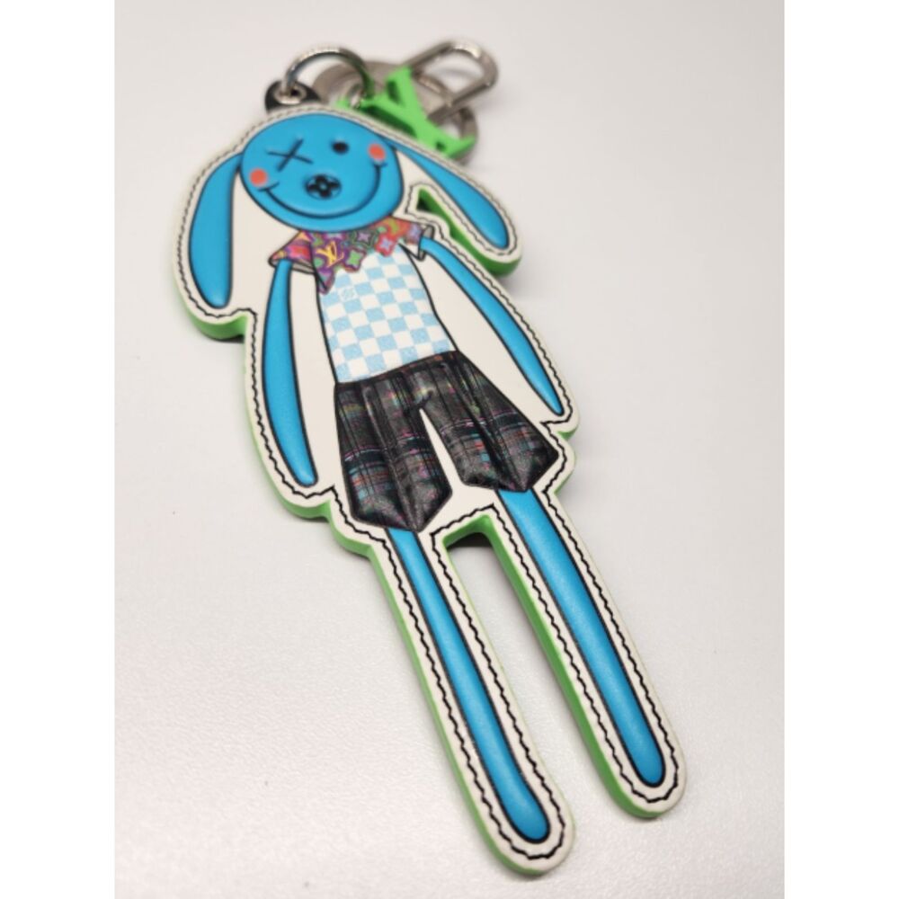 Louis Vuitton LV Rabbit Charm Keychain Virgil Abloh Blue MP2917 Bag Charm - Picture 3 of 9